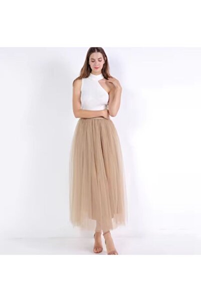 MERİT FASHION Kat Kat Tül Etek