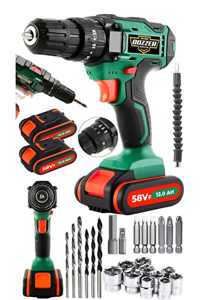 DOZZER Alman Darbeli 58 Vf 12 Ah Magnezyum Sargılı Motor Çelik Şanzuman Çift ...