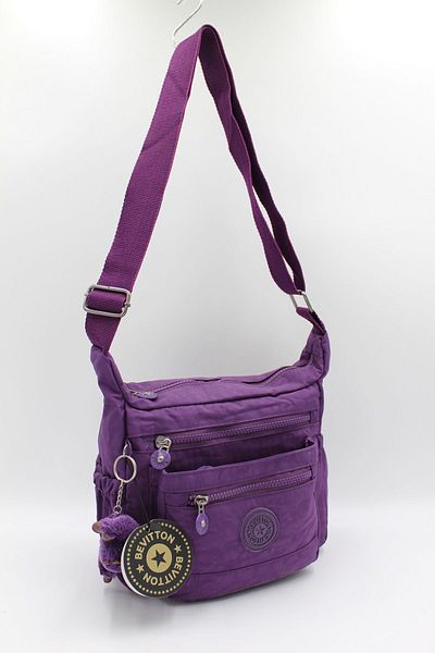Bevitton Women's Crinkle Light Fabric Messenger and Shoulder Bag / 3100