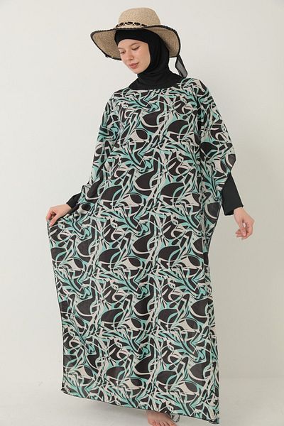 medipek Hijab Swimsuit - Patterned Pareo