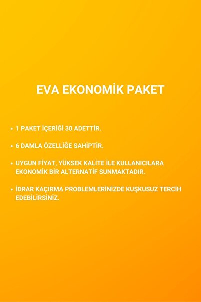 EVA Ekonomik Emici Külot 30'lu Hasta Bezi Small