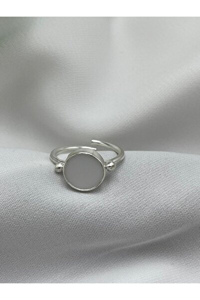 ANSAR JEWELLERY Gümüş Sedef Taşlı Yüzük