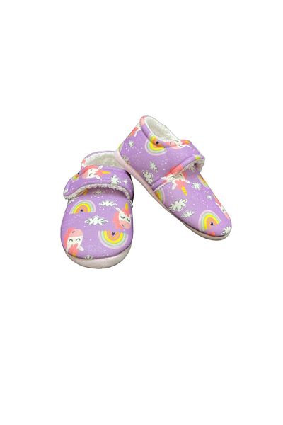 Esco Sesa Patterned Girl's Shoes - Velcro and Non-Slip Sole