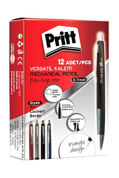 Pritt 2707 Trio Grip Versatil Pen 0.7 Mm Black1693391