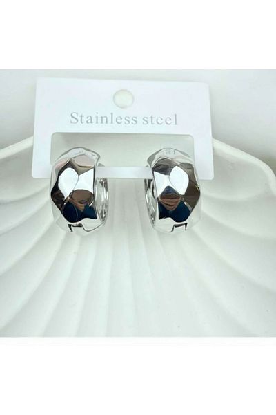 ÇEÇEN HOME Steel Color Not Throwing Guaranteed Billed Earrings