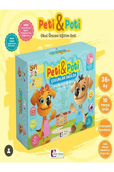 Mor Elma Yayıncılık Peti ve Poti 3-4 Yaş Okul Öncesi Eğitim Seti