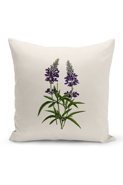 Bertille Home Botanical Series Double Sided Digital Printed Throw Pillow Case (Botanic Cushion Cover)