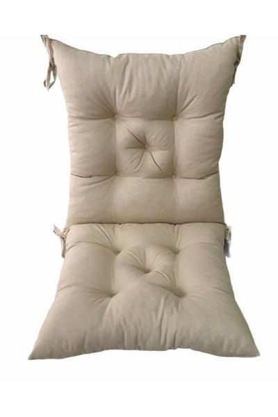 Bykutlay Home Collection Възглавница за стол с облегалка в цвят екрю