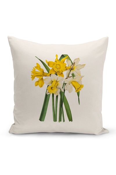 Bertille Home Botanical Series Double Sided Digital Printed Throw Pillow Case (Botanic Cushion Cover)