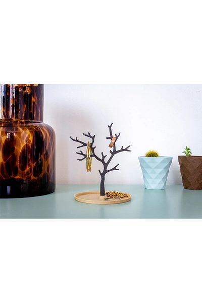 MSD DESİGN Stylish Tree Shaped Ring Stand and Organizer Set