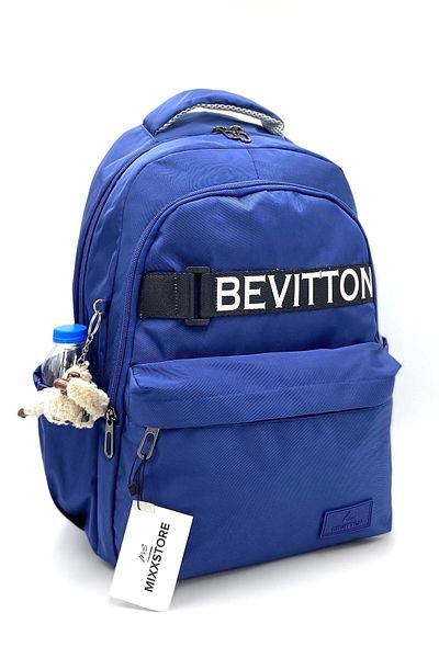 Bevitton Προσαρμοσμένη σατινέ αδιάβροχη υφασμάτινη σχολική τσάντα πλάτης Unisex μεγάλου μεγέθους /1630