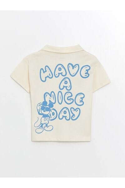 LC Waikiki LCW Baby Resort - Mickey Mouse Patterned Baby Boy T-Shirt and Shorts 2 Pieces Set