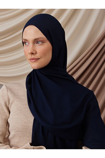 Femple Modest Καλοκαιρινό υφαντό σάλι |   Χρώμα: Μπλε ναυτικό |   Μέγεθος: 180x70cm |   χιτζάμπ