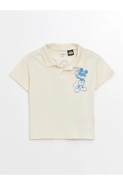LC Waikiki LCW Baby Resort - Mickey Mouse Patterned Baby Boy T-Shirt and Shorts 2 Pieces Set