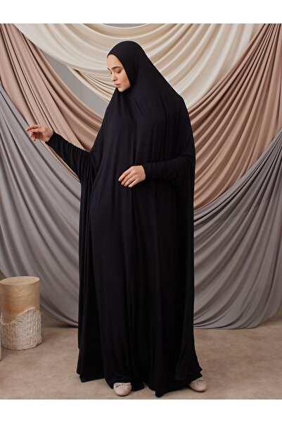 Femple Modest Μαύρο Πρακτικό Προσευχή Φόρεμα - Onesize Prayer Dress