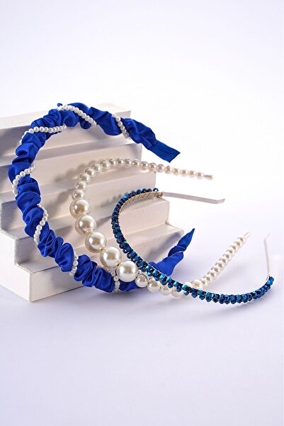 modernist Saks Gathered, Stone and Pearl Crown Set