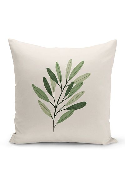 Bertille Home Flower Series Double Sided Digital Printed Throw Pillow Case (Cushion Cover)