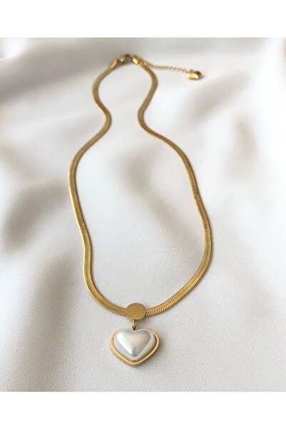 Çelik Nç Aksesuar Kalp Kolye