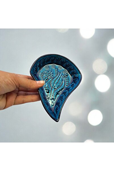 sharpart Sharp&Art Ceramic Embossed Patterned 7 Piece Breakfast and Snack Presentation Set