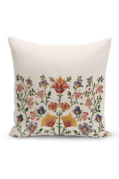 Bertille Home Κάλυμμα μαξιλαριού ριχτάρι διπλής όψης σειράς λουλουδιών (κάλυμμα μαξιλαριού)