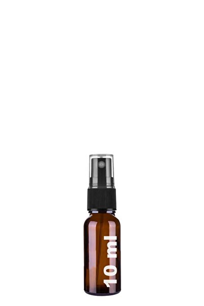 Afracam 10 ml Amber Kapaklı Siyah Sprey 10 Cc Fısfıs Kolonya Dezenfektan Kahv...