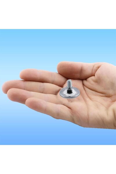 Badem10 Beyaz Eşya Raf Mobilya Bingo Rotil Ayakları M8 Civatalı 8 Mm Metal Profil Ayağı 1.5 Cm (4 ADET)