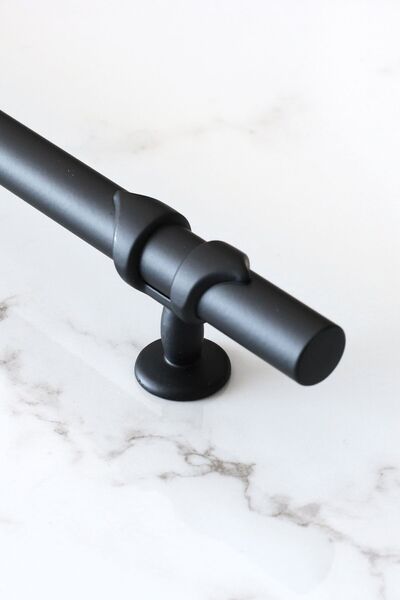 Badem10 Spade (PREMIUM) Metal negru 192 mm-19,2 cm Mobilier Bucătărie Sertar Dulap Dulap Mânere Mâner