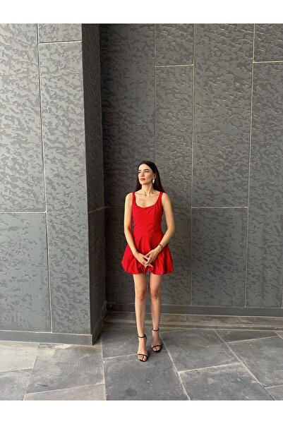 gdkdesignstudıo KIRMIZI BALON ELBİSE