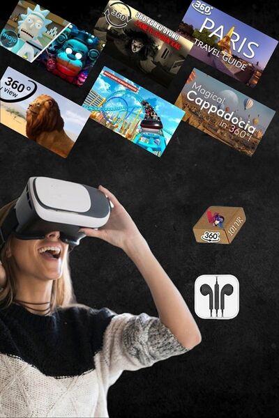 BLG ELEKTROİNK Vr Sanal Gerçeklik Metaverse Gözlüğü Kulaklık Ve Vr Içerik Paketi Seti