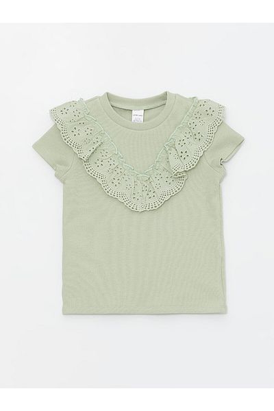 LC Waikiki Crew Neck Short Sleeve Baby Girl T-Shirt