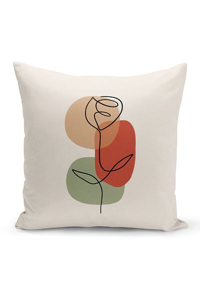 Bertille Home Σειρά Minimalist Digital Printed Κάλυμμα μαξιλαριού διπλής όψης