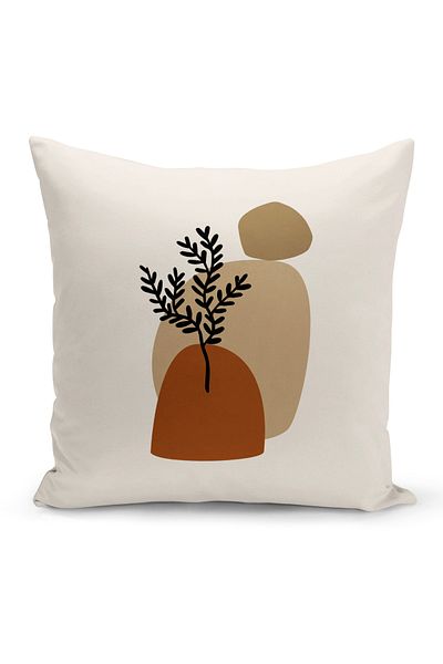 Bertille Home Σειρά Minimalist Digital Printed Κάλυμμα μαξιλαριού διπλής όψης