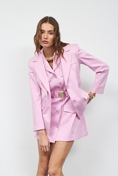 NOK İSTANBUL Enternal Elegance Blazer Ceket Pembe