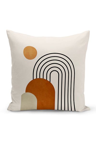 Bertille Home Series Minimalist Digital Printed Double Sided Throw Pillow Cover