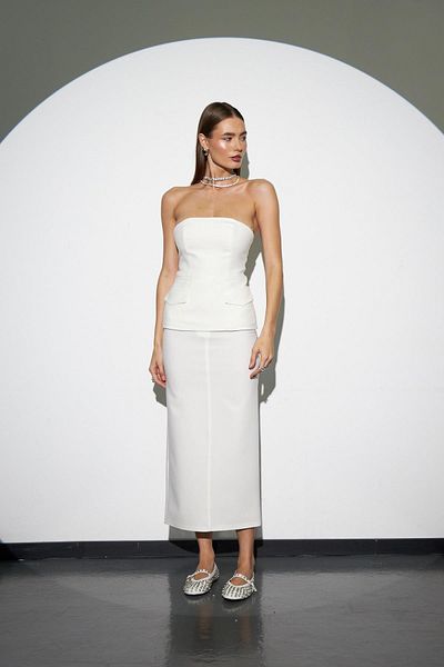 NOK İSTANBUL Forever Icon Strapless Vest White
