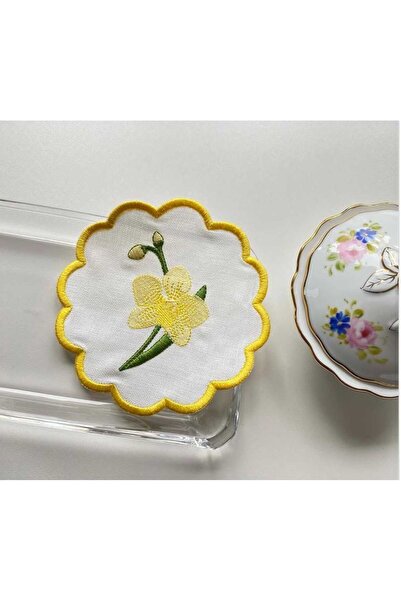 HİFA 6 Adet Kokteyl Kahve Sunum Peçetesi(orkide model)