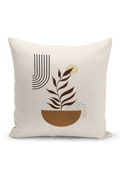Bertille Home Series Minimalist Digital Printed Double Sided Throw Pillow Cover