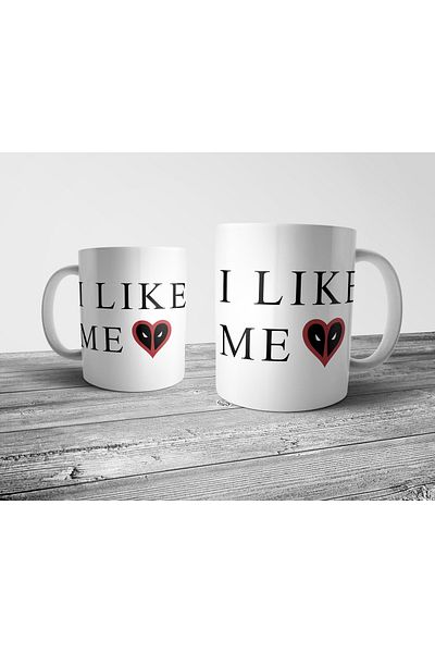 Pixxa Deadpool and Wolverine - "I Like Me" Mug Cup Model 1