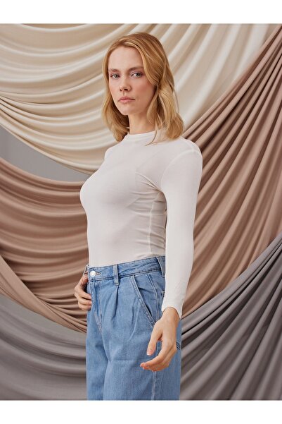 Femple Modest Ivory Color Hijab Full Body - Long Sleeve Layer