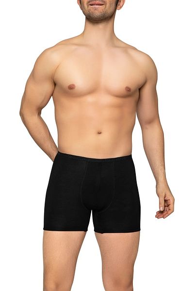 by İGP Bamboo Material Black Boxer Briefs - Foldable and Elastic