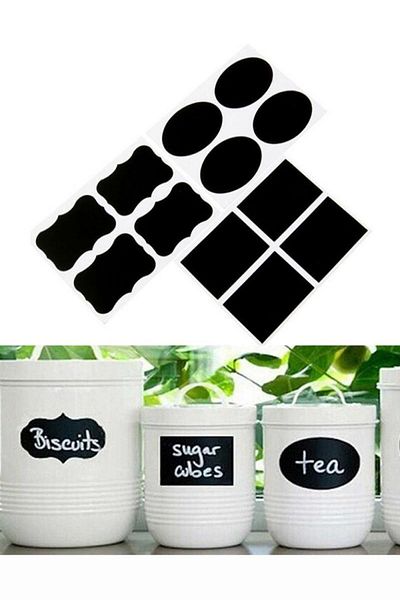 Kt Grup Writable Jar Labels 96 Pieces