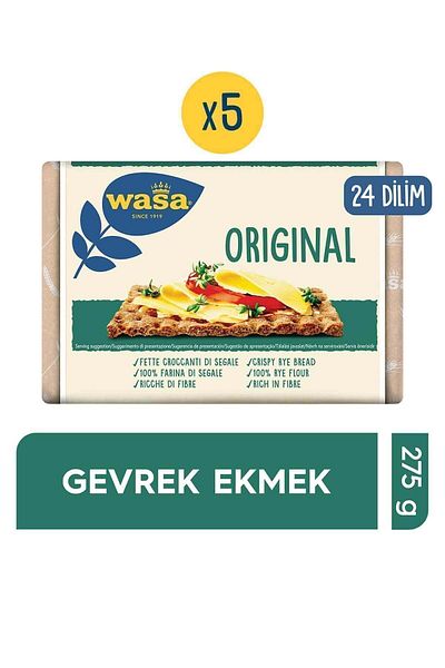 Wasa Plain Crisp Bread (Crispbread Original) 275 gr x 5 Pieces