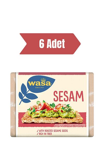 Wasa 200 Gr 6 Pieces Crisp Bread with Sesame - Sesame