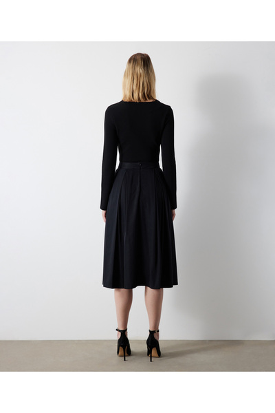 İpekyol Black Woven Skirt