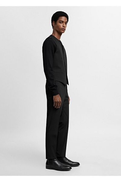 MANGO Men's Black Vest -67260621