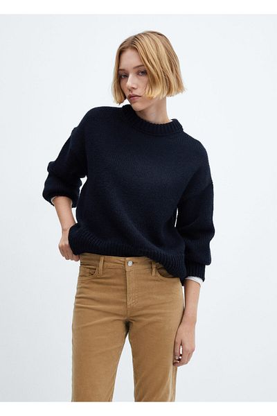 MANGO Woman Дамски дънки Dark Camel -67120261