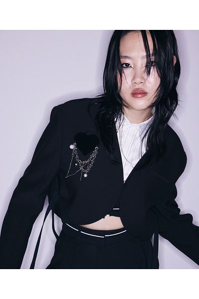 Twist Black Woven Jacket