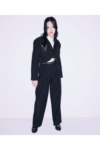 Twist Black Woven Jacket
