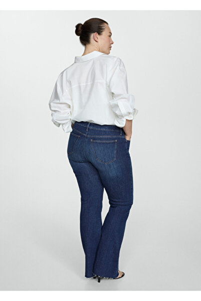 MANGO Woman Tmavé džínové dámské džíny -67140314