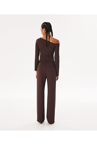 Twist Brown Woven Trousers